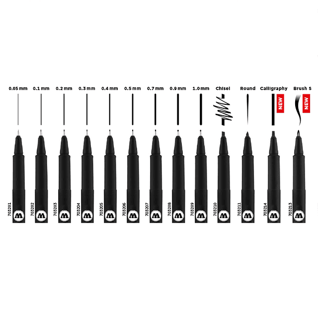 Tiralíneas Blackliner (13 opciones)