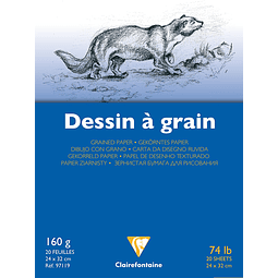 Bloc dibujo "Dessin a Grain" 160 g