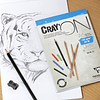 Bloc dibujo Cray'ON Encolado 50 hojas 120 g - (3 tamaños)