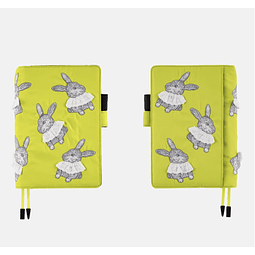 HOBONICHI COUSIN A5 - Candy Stripper Sweet Bunny (Yellow) 