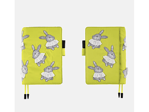 HOBONICHI COUSIN A5 - Candy Stripper Sweet Bunny (Yellow) 