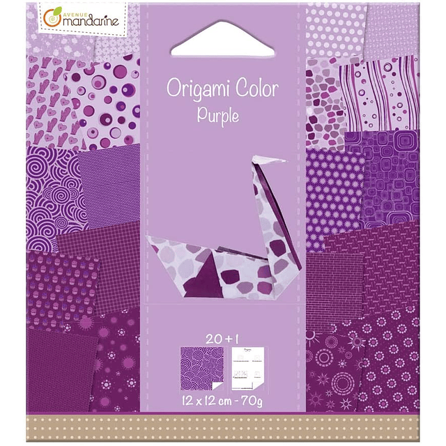 Origami Pack - Purple - 12 x 12 cm