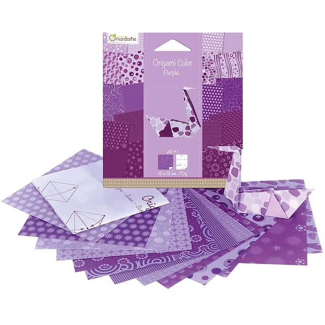 Origami Pack - Purple - 12 x 12 cm