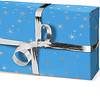 Rollo de papel de regalo - "UNICEF Silver Star" 5 m x 0,35 m