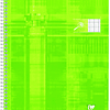 Cuaderno 24 x 32 cm, Séyès, 90 g, 50 hojas, colores aleatorios