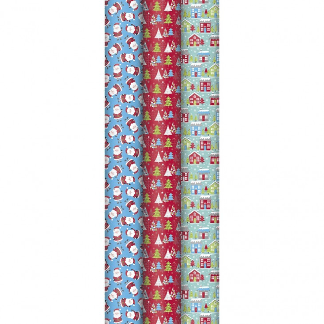 Papel de Regalo ALIANZA 57g, 10 mts X 70 cm NAVIDAD Infantil