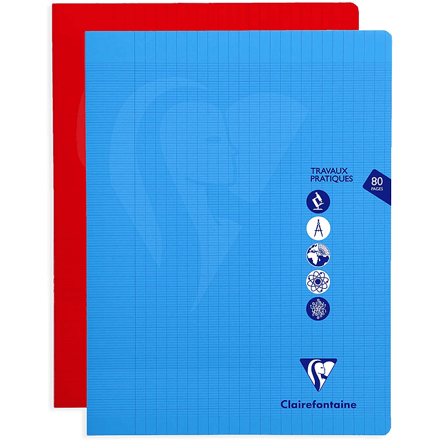 Cahier de dessin polypro - 17 x 22 cm - Mimesys - Clairefontaine