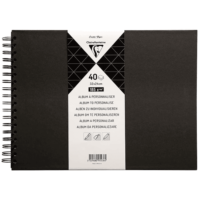 Álbum para personalizar 40 hojas - Hojas Negras