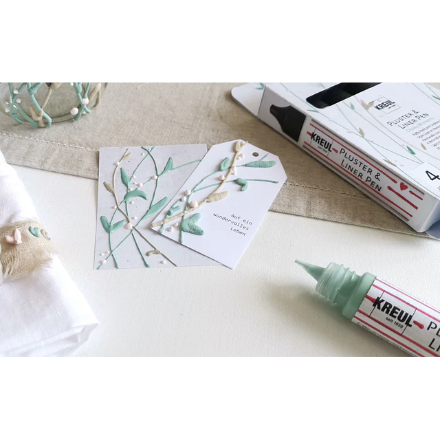 Set De 4 Stylos à Bougies KREUL - Cire D'Abeille Naturelle Pour Décorer Facilement