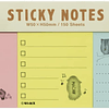 Sticky Notes Memo Pad Biscuit