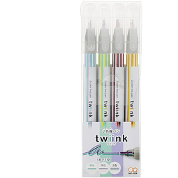Marcador de 2 colores "Twiink", juego de 4 C