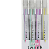 Marcador de 2 colores "Twiink", juego de 4 D