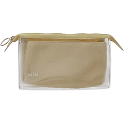 Mitte - Estuche ancho transparente Beige claro 