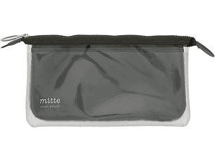 Mitte - Estuche transparente plano, negro claro
