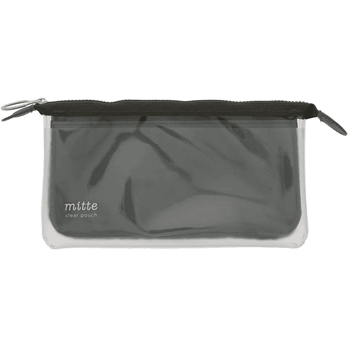 Mitte - Estuche transparente plano, negro claro 1