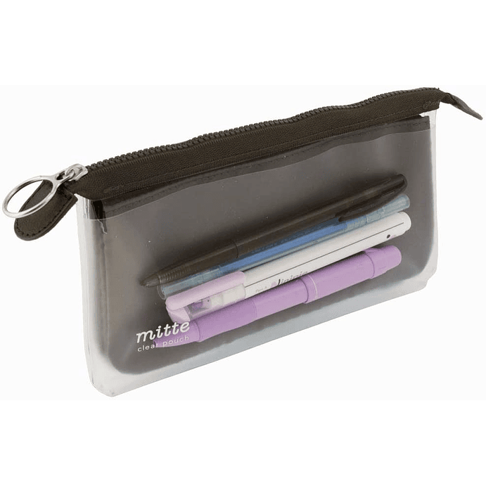 Mitte - Estuche transparente plano, negro claro 3