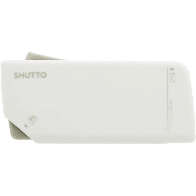 Shutto, abrecartas y cortador de desembalaje, blanco