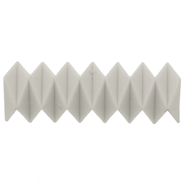 Goma de borrar poligonal zigzag Blanca