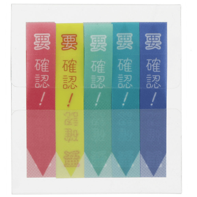 STICKY MEMO PIRI IT - Check (Japonés) 5 colores