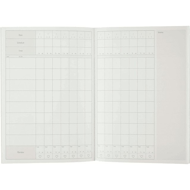 Study Planner Notebook, B5, 2 Weeks, Miorin, Azul