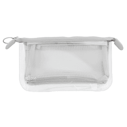 Clear pouch mitte mesh flat - 4 opciones de color