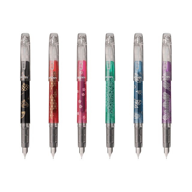 Platinum Preppy Wa Fountain Pen, 6 patrones *Edición Limitada