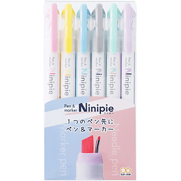 Ninipie, juego de 6 colores, Set de 6