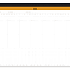 Bloc de notas semanal sin fecha - A3 o A2