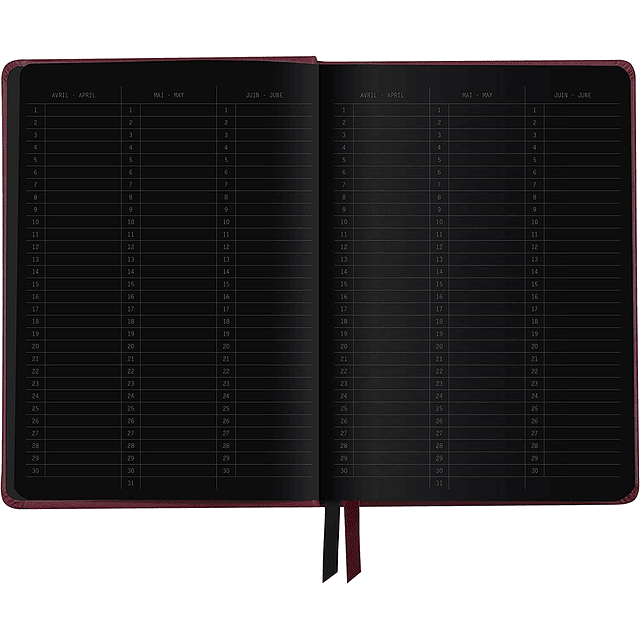 GoalBook Creation Tapa Dura Hojas Negras - 14,8 x 21 cm - (Colores) 