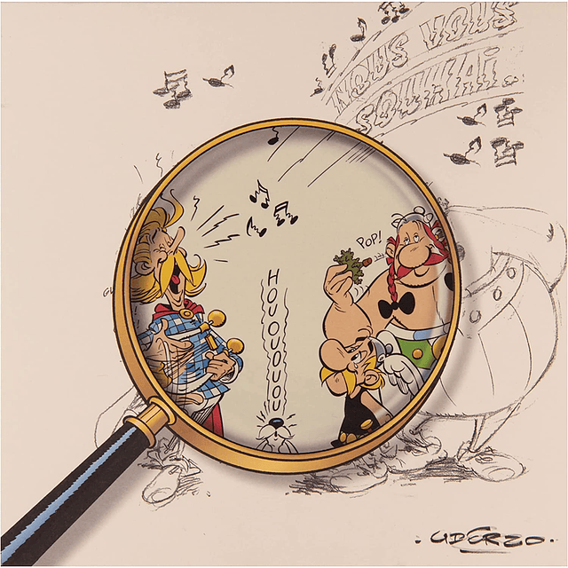 Bloc de dibujo "Dibujado a lápiz bajo la lupa de Asterix" 