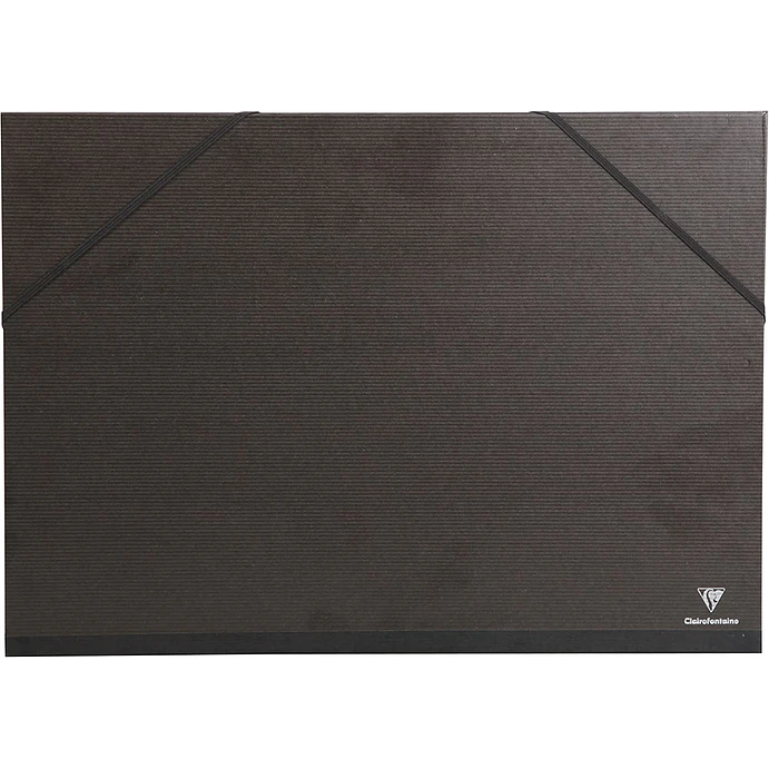 Tablero de dibujo con bolsillos y cierre elástico, Negro 1