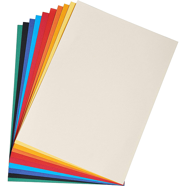 Papel de Dibujo Granulado de Colores Etival (Pack de 20 Hojas)