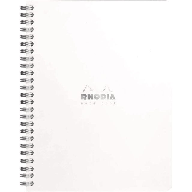Cuaderno Doble Espiral tapa Blanca- 16 x 21 cm 