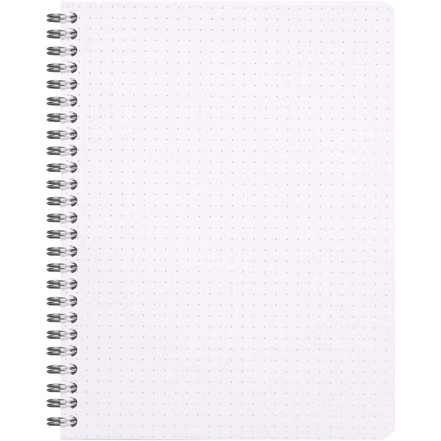 Cuaderno Doble Espiral tapa Blanca- 16 x 21 cm 