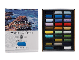 Caja de Cartón Pastel À L'ecu Sennelier 30 Medios Pasteles, 
