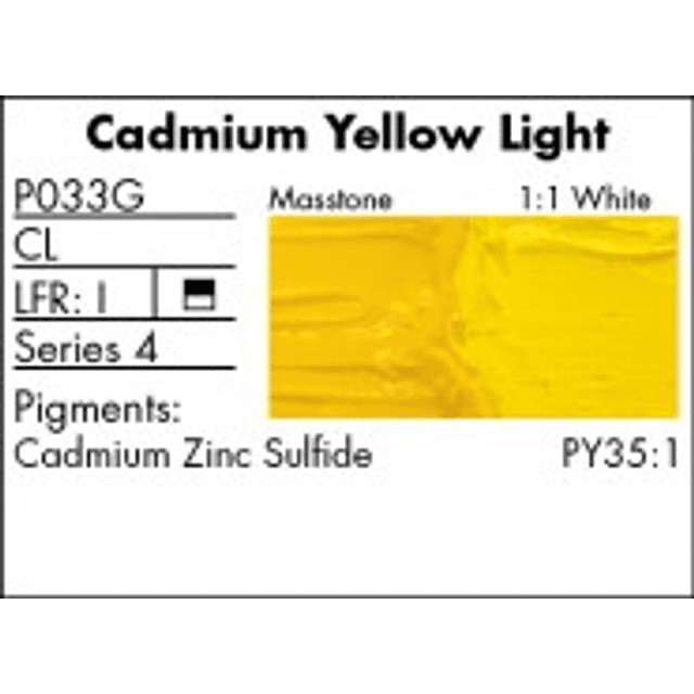 P033G - Cadmium Yellow Light