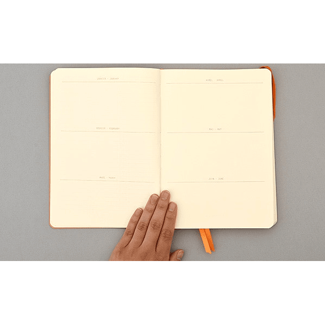 GoalBook Tapa Blanda Puntos Hojas Marfil 14,8 x 21 cm