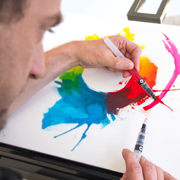 Pincel con deposito de agua - Aqua Squeeze Pen - 1 mm 6