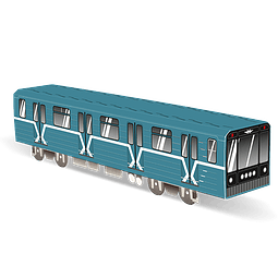 Cardboard wagon Mini Subwayz Theme: Moscow 