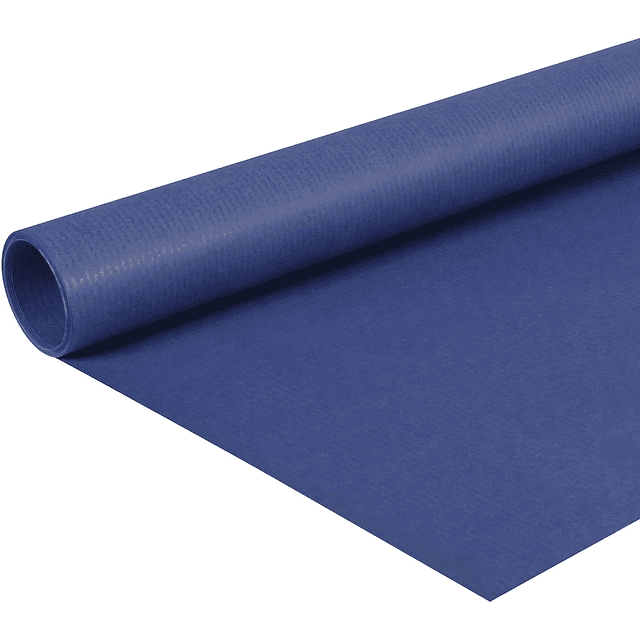 Papel de regalo, 3m x 70 cm, Papel Kraft, Azul Marino (liso,mate)