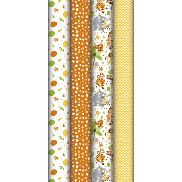 Papel decorativo en rollo "Safari" 2 x 0,7 m ( envío aleatorio )