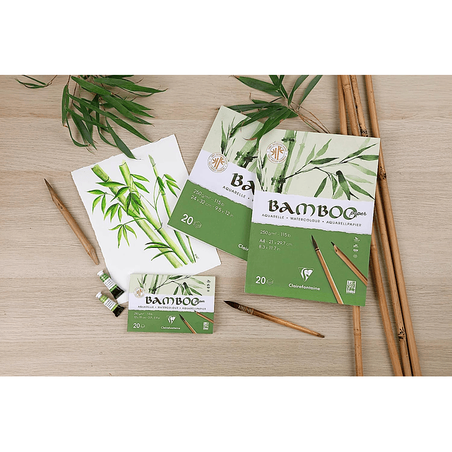 Bloc encolado Bambú 250g ( 13 tamaños )