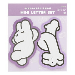 Shiroiusagichan Set de Cartas Mini troquelado, Light Purple