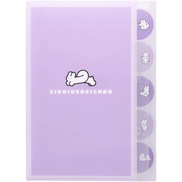 Shiroiusagichan  Clear File, Light Purple