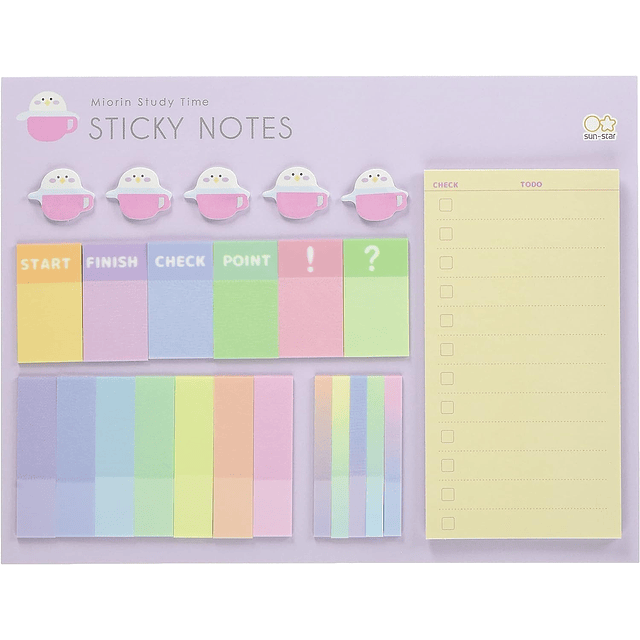 Miorin Sticky Notes Set, D Pattern