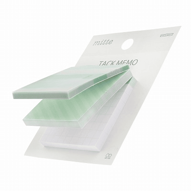 Square Block Sticky Notes Pale Green 