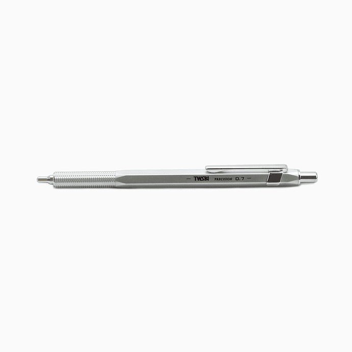 TWSBI Precision RT Pipe Pencil Matt Silver 1