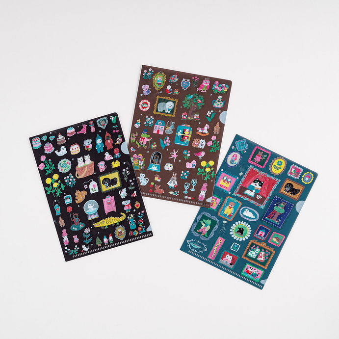 Yumi Kitagishi: Hobonichi Folder Set of 3 for A6 Size (Little Gifts) 1