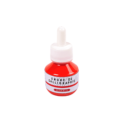 Tinta caligrafica 50ml - Rojo