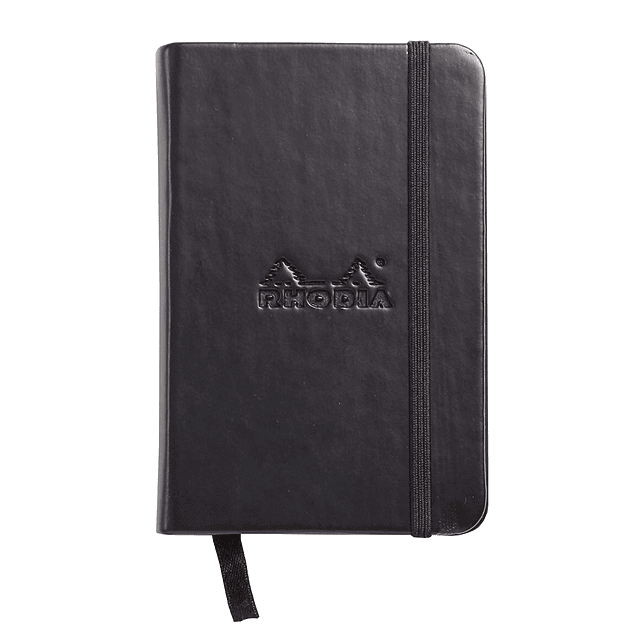 Libreta de Notas hojas color Marfil - A7 7,5 x 12 cm - Color negro
